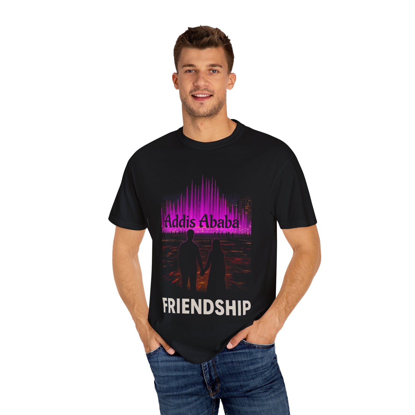 Addis Ababa Friendship T-shirt, Casual Gift, Unisex Tee, Travel Souvenir, Cultural Apparel, Summer Wear