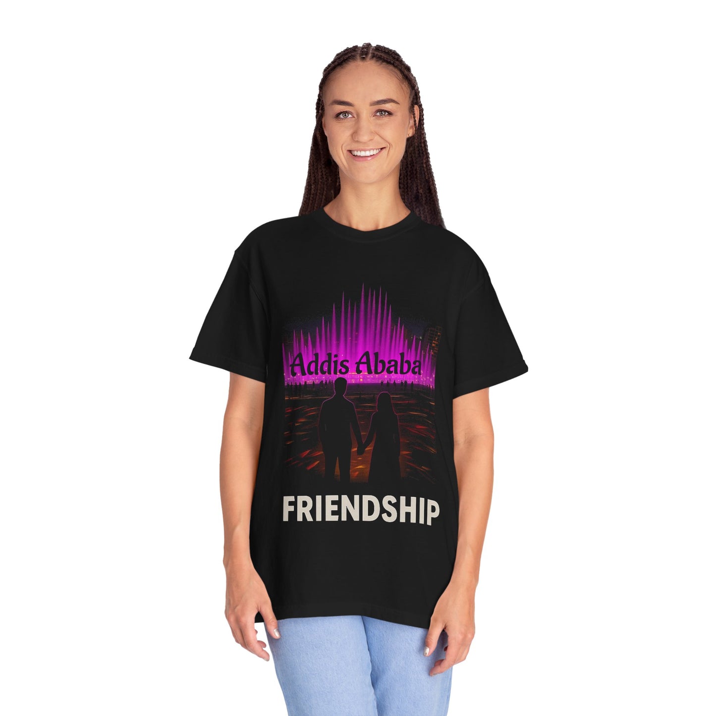 Addis Ababa Friendship T-shirt, Casual Gift, Unisex Tee, Travel Souvenir, Cultural Apparel, Summer Wear
