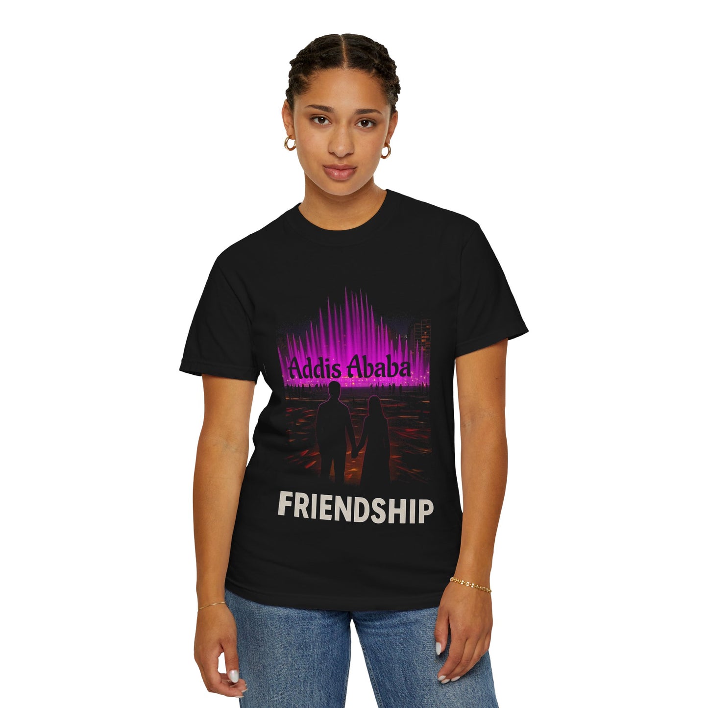 Addis Ababa Friendship T-shirt, Casual Gift, Unisex Tee, Travel Souvenir, Cultural Apparel, Summer Wear