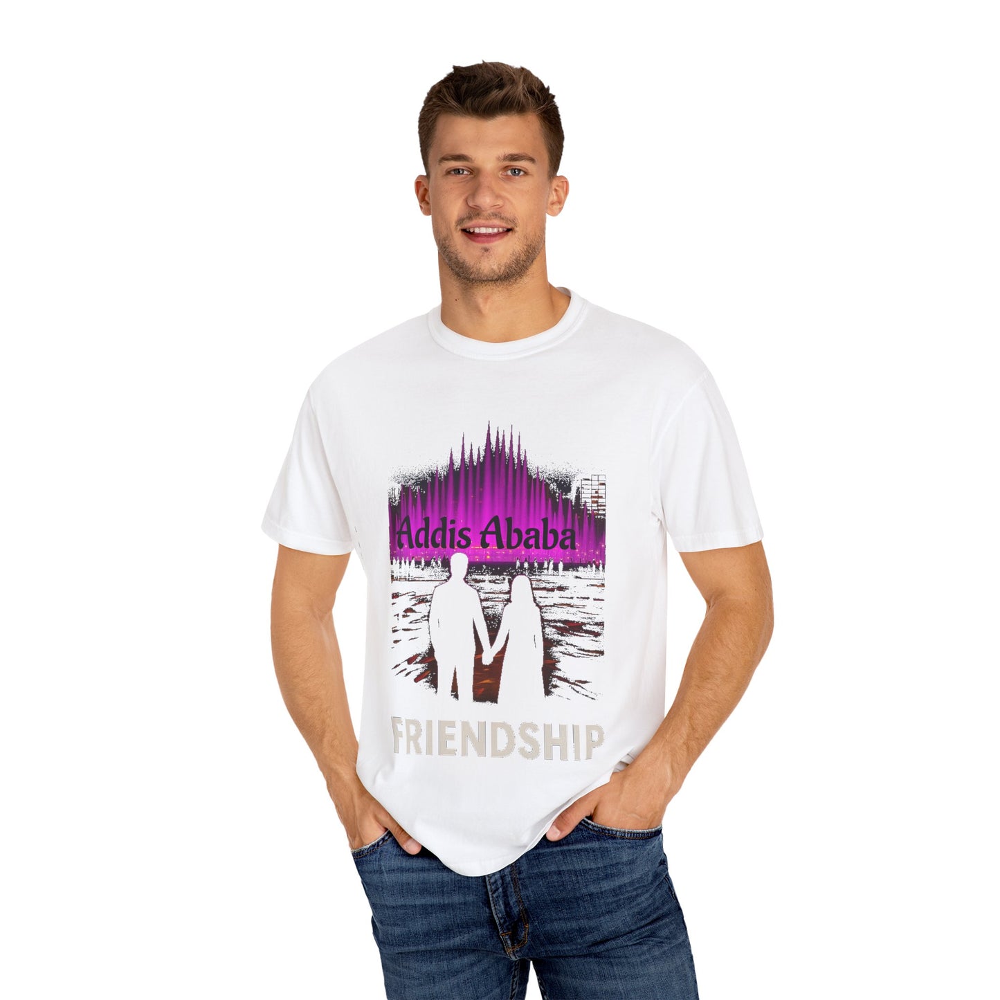 Addis Ababa Friendship T-shirt, Casual Gift, Unisex Tee, Travel Souvenir, Cultural Apparel, Summer Wear