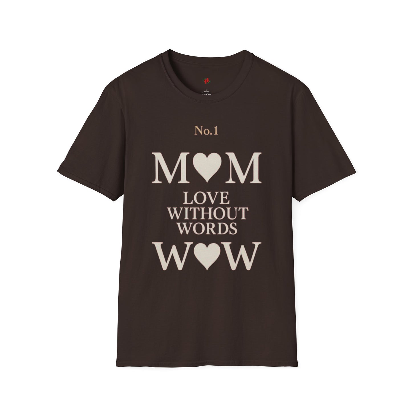 No. 1 Mom Love T-Shirt | Unisex Softstyle Tee for Mother's Day, Birthdays, Gifts, or Everyday Wear