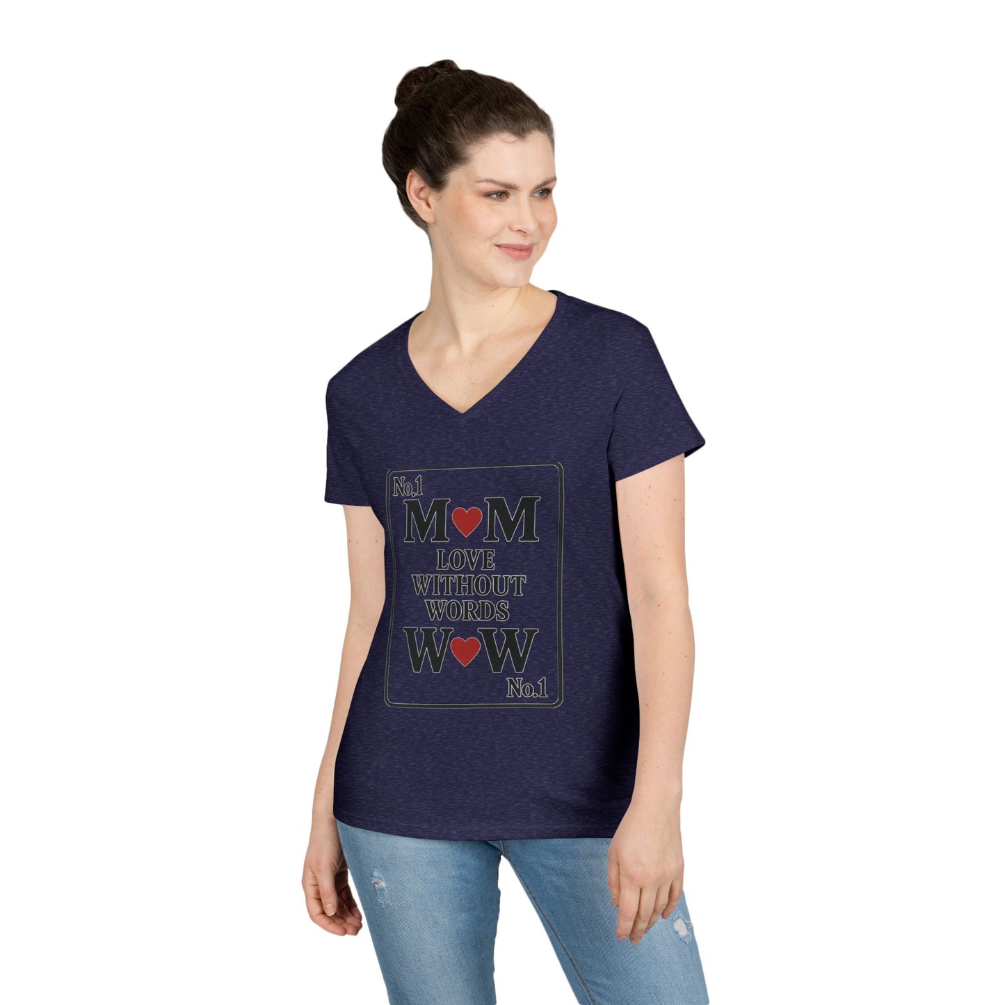 V-Neck T-Shirt - Every MOM is a WOW Mother's Day Gift, Gift for MOM