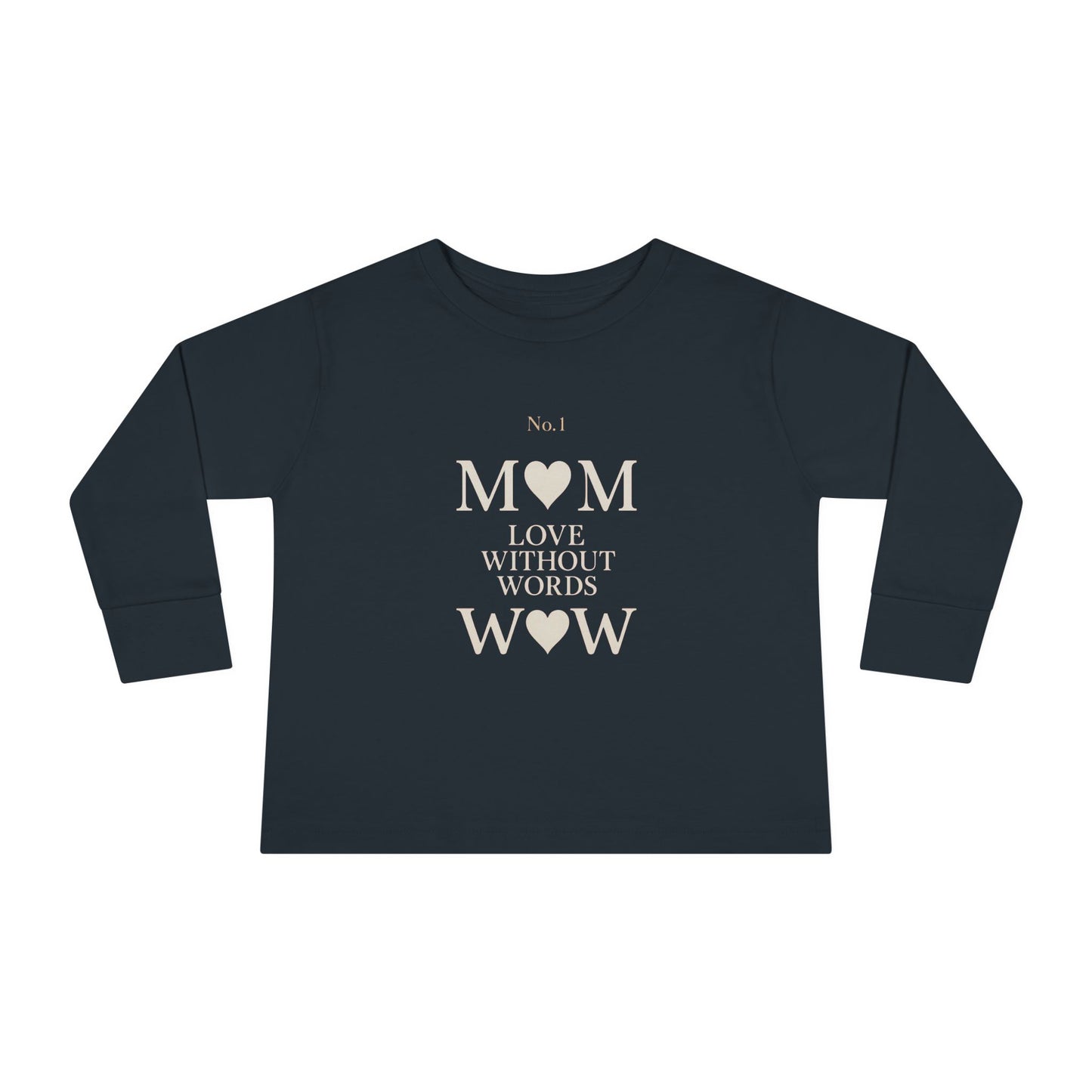 Mom Heart Toddler Long Sleeve Tee, Cute Kids Shirt, Baby Shower Gift, Birthday Gift, Everyday Wear, Family Matching Outfit