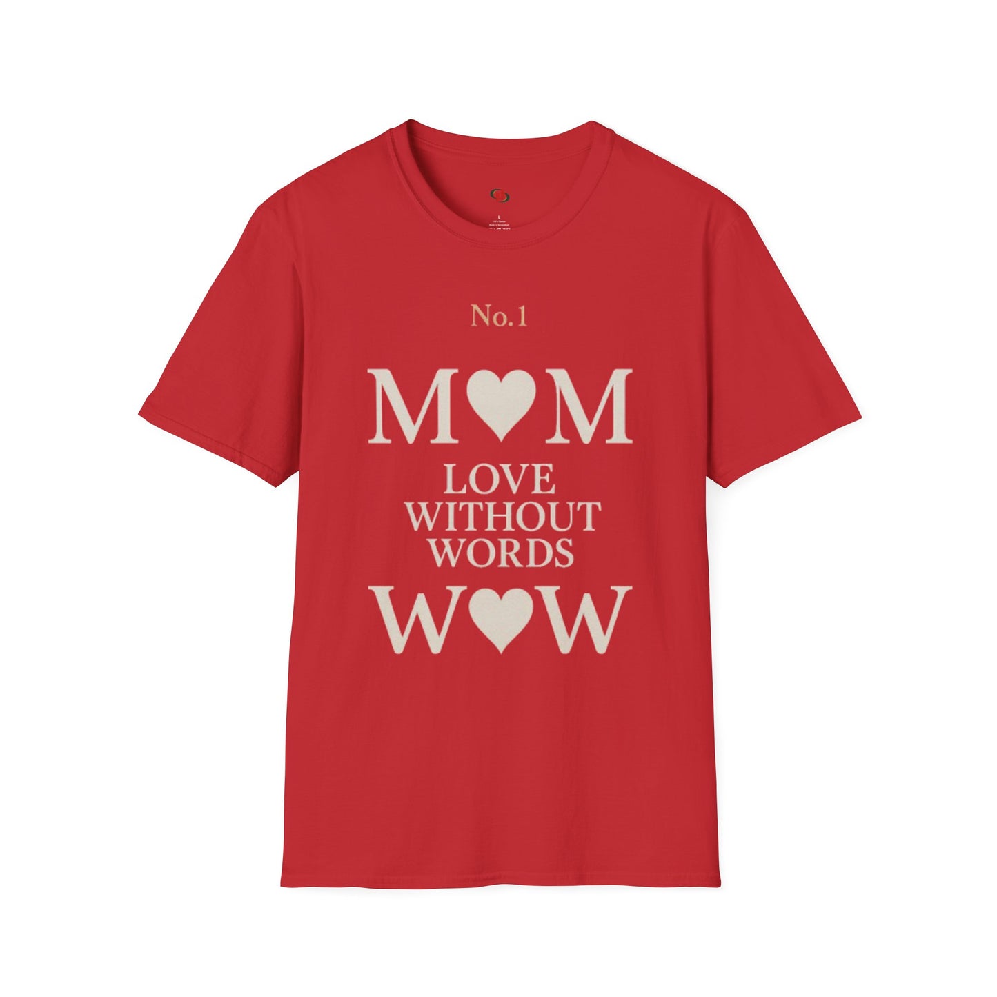 No. 1 Mom Love T-Shirt | Unisex Softstyle Tee for Mother's Day, Birthdays, Gifts, or Everyday Wear