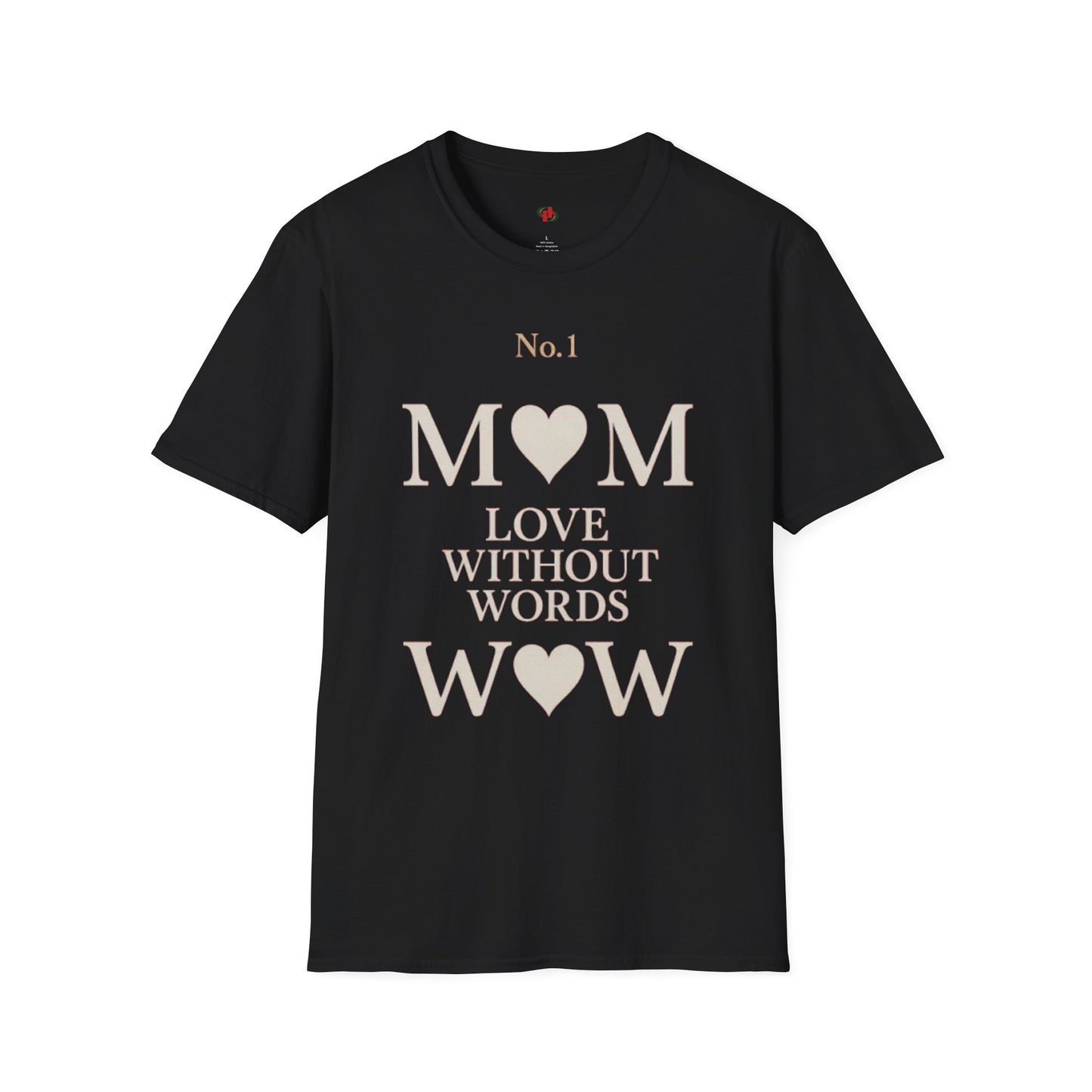 No. 1 Mom Love T-Shirt | Unisex Softstyle Tee for Mother's Day, Birthdays, Gifts, or Everyday Wear