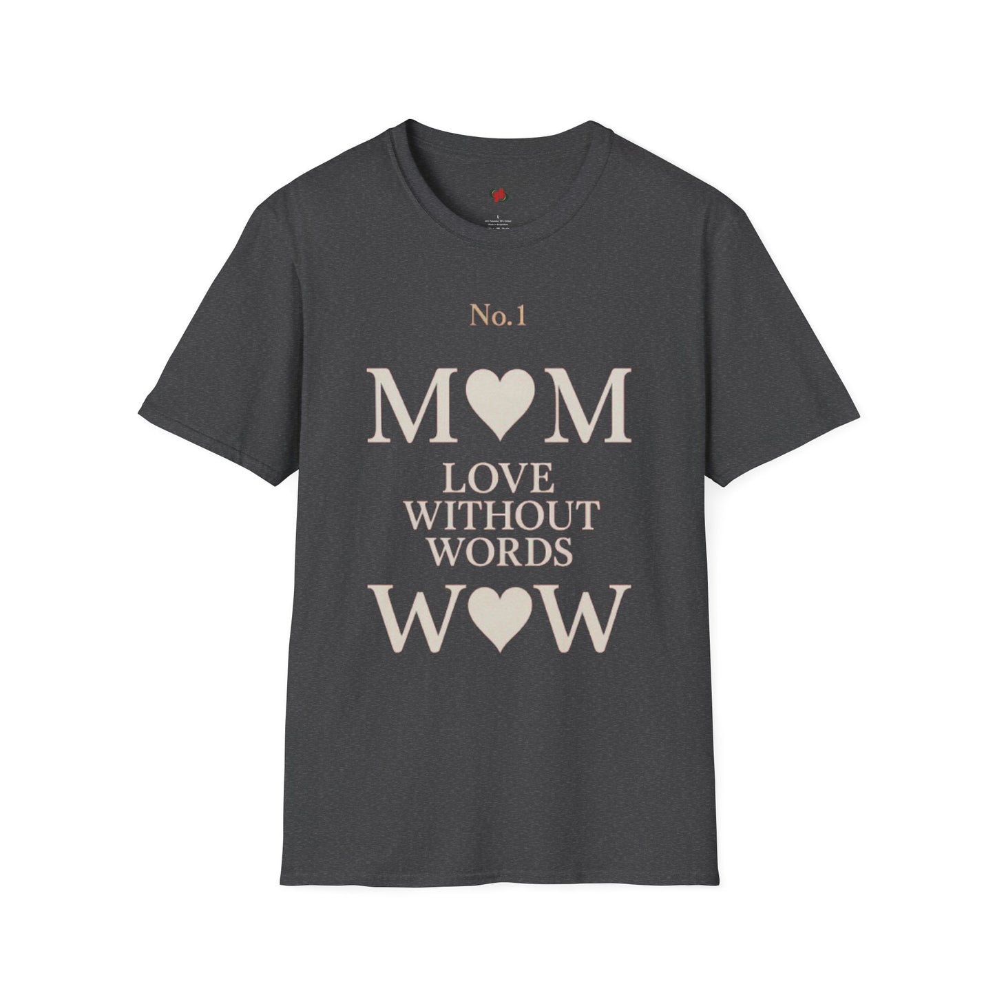No. 1 Mom Love T-Shirt | Unisex Softstyle Tee for Mother's Day, Birthdays, Gifts, or Everyday Wear