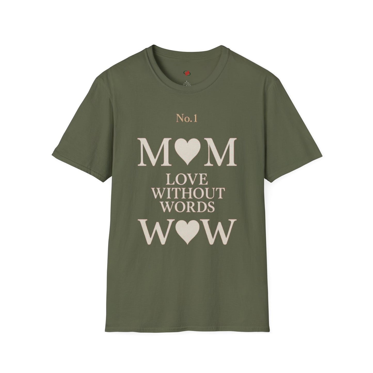 No. 1 Mom Love T-Shirt | Unisex Softstyle Tee for Mother's Day, Birthdays, Gifts, or Everyday Wear