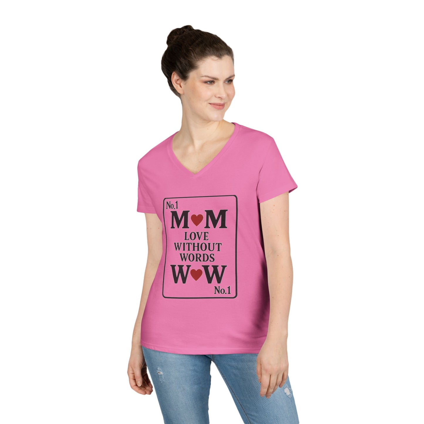 V-Neck T-Shirt - Every MOM is a WOW Mother's Day Gift, Gift for MOM