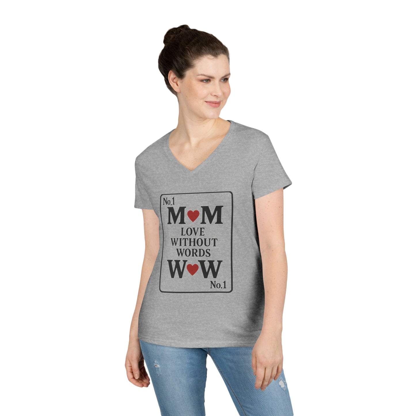 V-Neck T-Shirt - Every MOM is a WOW Mother's Day Gift, Gift for MOM