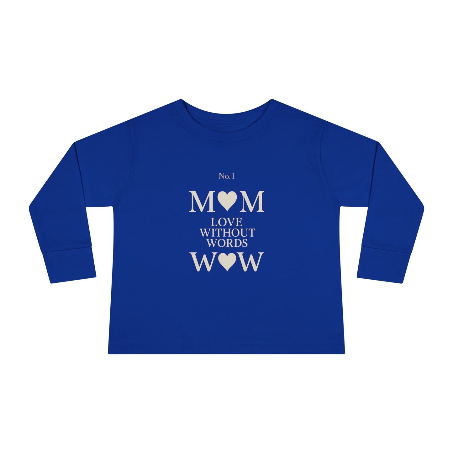 Mom Heart Toddler Long Sleeve Tee, Cute Kids Shirt, Baby Shower Gift, Birthday Gift, Everyday Wear, Family Matching Outfit