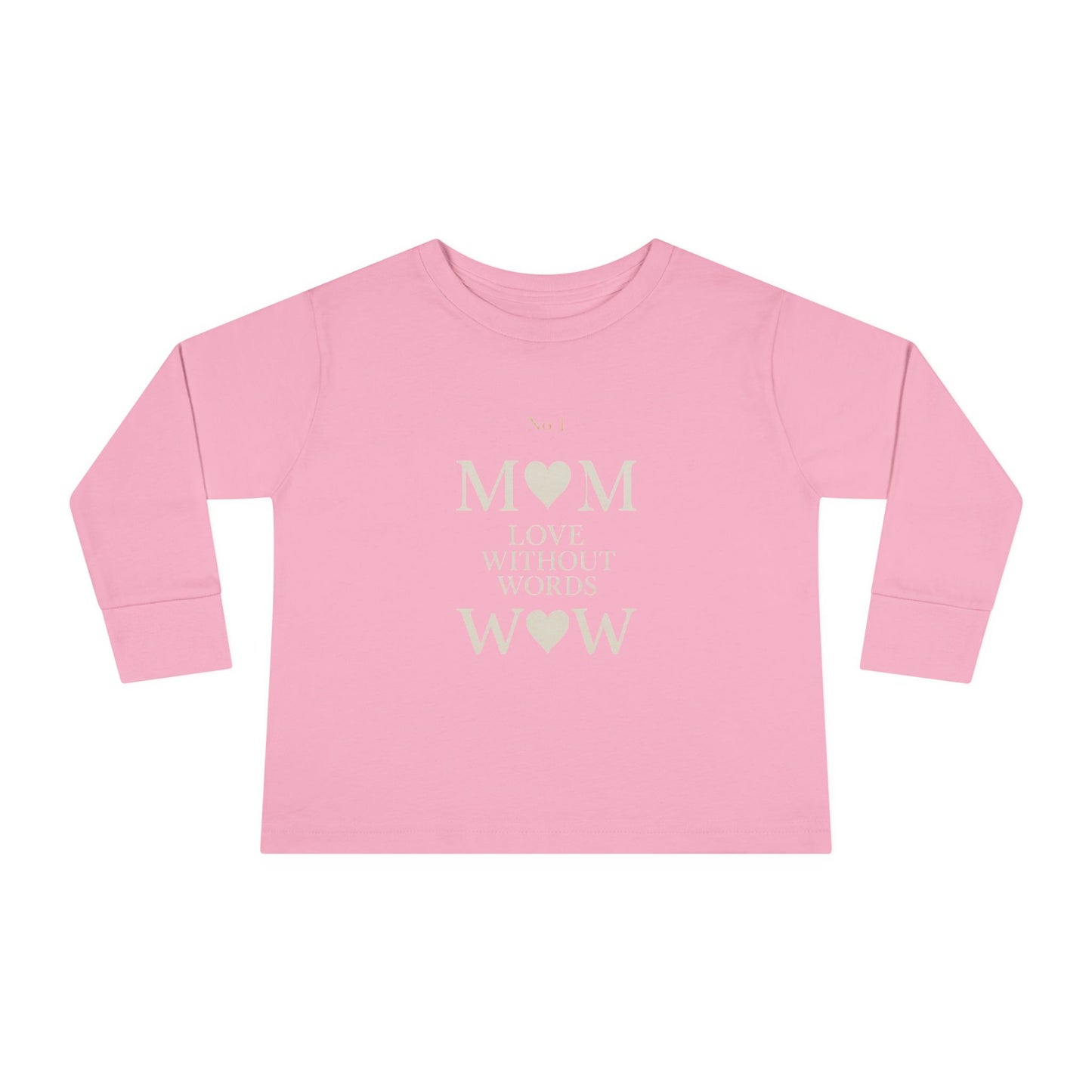 Mom Heart Toddler Long Sleeve Tee, Cute Kids Shirt, Baby Shower Gift, Birthday Gift, Everyday Wear, Family Matching Outfit