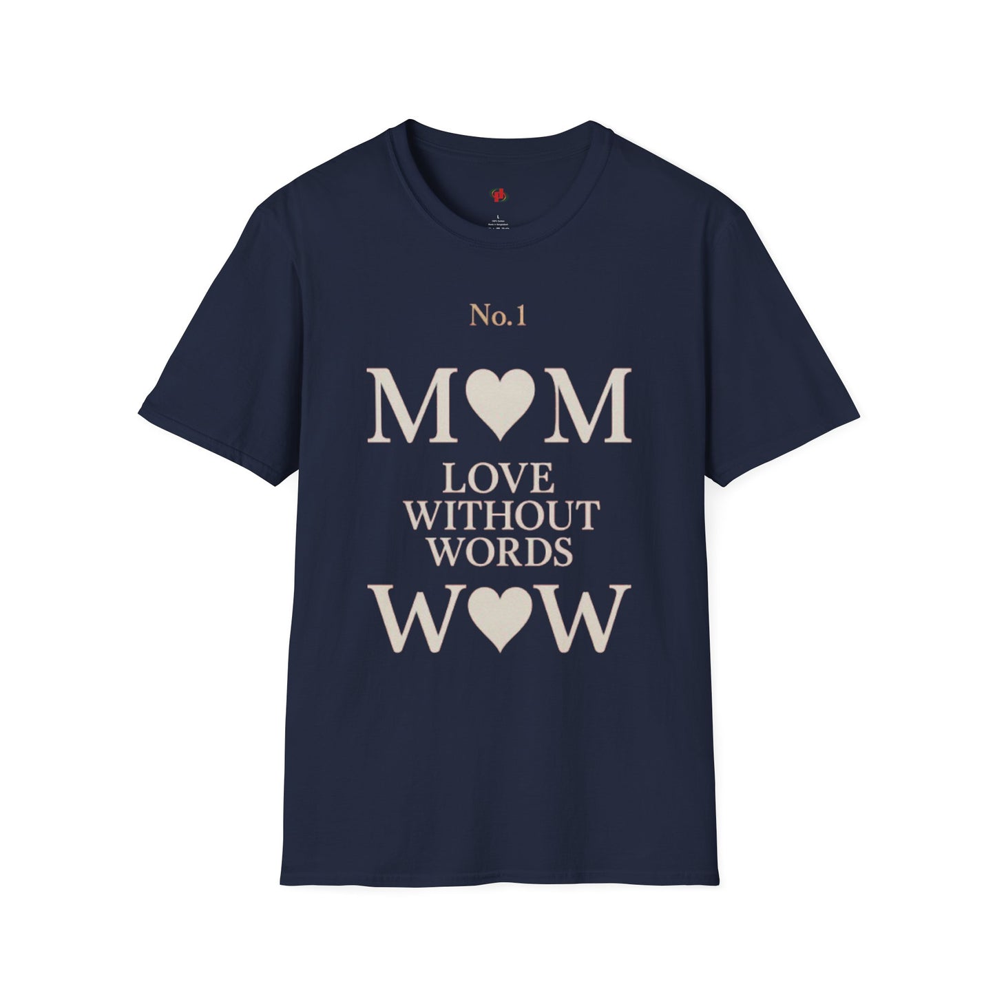 No. 1 Mom Love T-Shirt | Unisex Softstyle Tee for Mother's Day, Birthdays, Gifts, or Everyday Wear