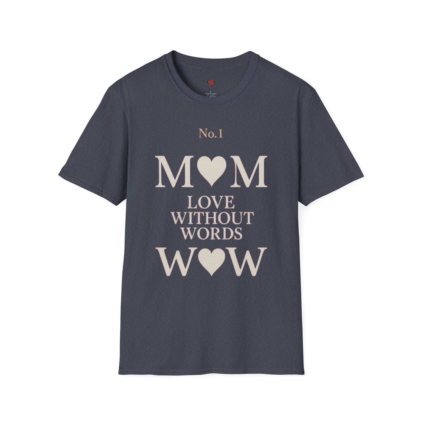 No. 1 Mom Love T-Shirt | Unisex Softstyle Tee for Mother's Day, Birthdays, Gifts, or Everyday Wear